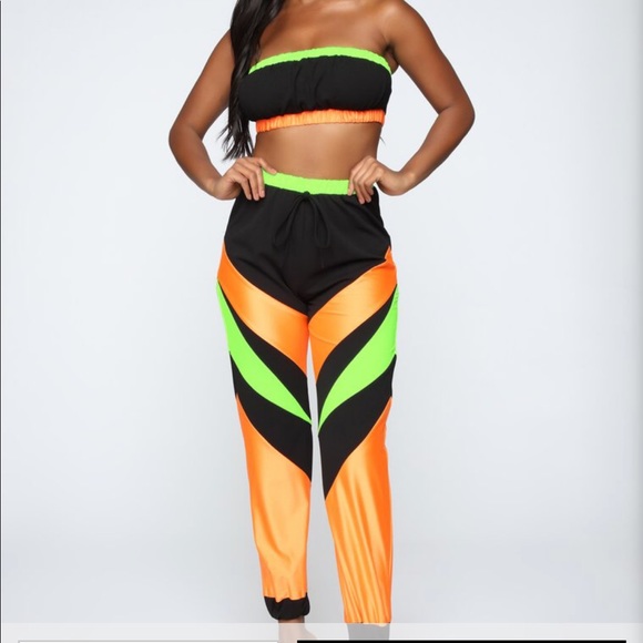Fashion Nova Other - 💋Fashion Nova Black and Neon Set 💋